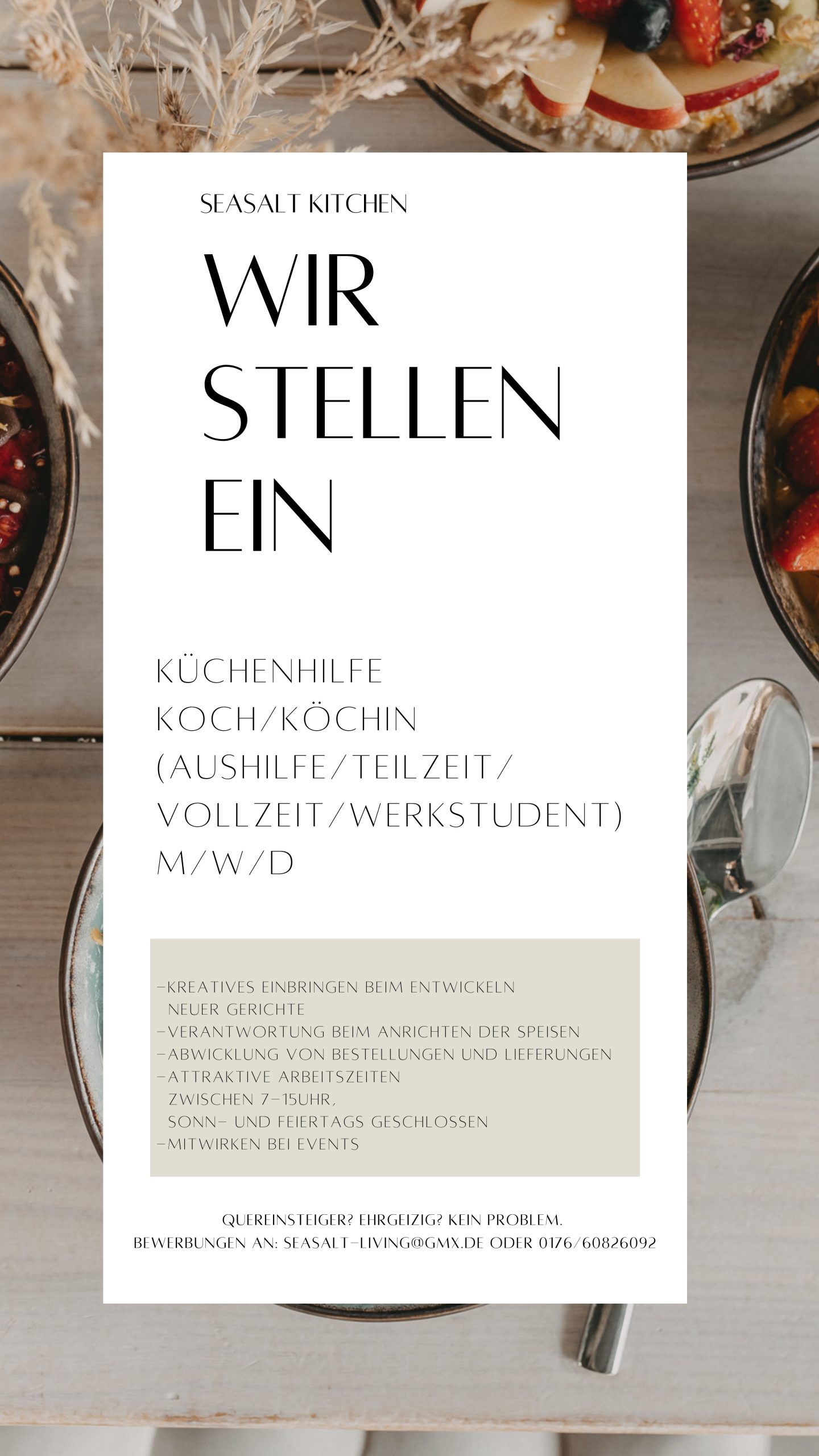 Über uns & Jobs Seasalt Living Café & Store UbstadtWeiher